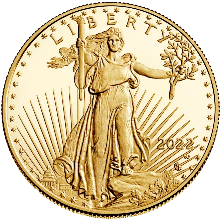 2022 american eagle gold one ounce proof coin obverse 768x768