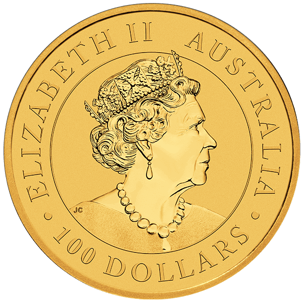australian gold kangaroo coin back