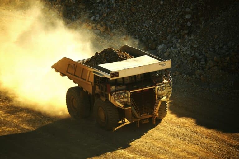 gold mining truck