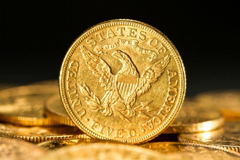 Five Dollars gold coins